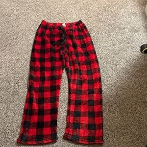 Red and Black Plaid Christmas Pajama Pants